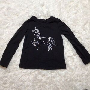 3 TOPS - Osh Kosh Cat & Jack Fox Book Floral Unicorn Heart Love Mom 4 5